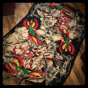 🚫Donated🚫 Vintage Ed Hardy Silk Scarf